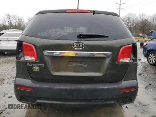2011 Kia Sorento LX with VIN 5XYKT3A13BG112197, listed as a Copart auction lot 47756195 with 214,323 mi miles and Salvage Title. Bid and sale history available at carsss.com. Image 6.