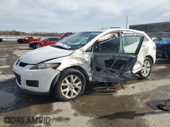 2008 Mazda CX-7 Grand Touring z VIN JM3ER29L880176124, wystawiony jako Copart lot #44993005 z przebiegiem 118 590 mil mil oraz Szkoda całkowita • Salvage title. Historia ofert i sprzedaży dostępna na DreamBid. Obrazek 1.