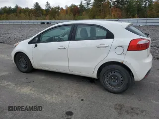 2014 Kia Rio LX with VIN KNADM5A39E6354838, listed as a Copart auction lot 76335694 with 148,265 mi miles and Salvage Title. Bid and sale history available at carsss.com. Image 2.