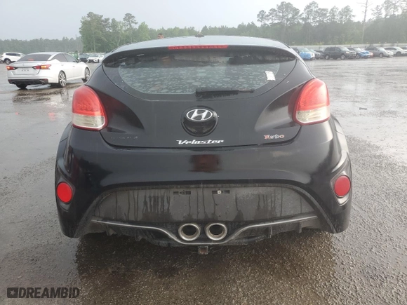 2013 Hyundai Veloster Turbo w/Black Int with VIN KMHTC6AE8DU100228, listed as a Copart auction lot 54196805 with 123,016 mi miles and Clean Title. Bid and sale history available at carsss.com. Image 6.
