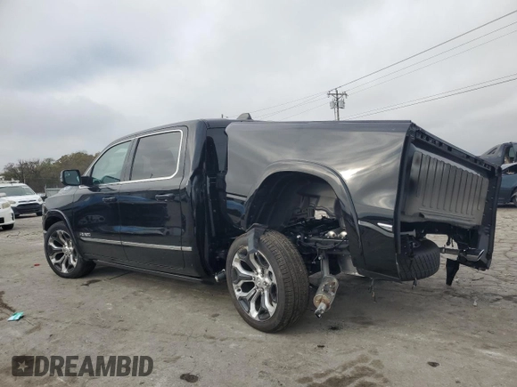 2024 Ram 1500 Limited with VIN 1C6SRFHT0RN171404, listed as a Copart auction lot 77973754 with 710 mi miles and Salvage title. Bid and sale history available at DreamBid. Image 2.