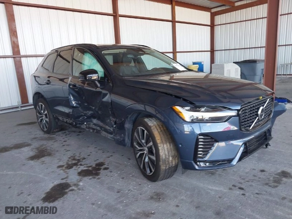 2024 Volvo XC60 Plus Dark Theme with VIN YV4L12RL0R1776605, listed as a IAAI auction lot 41602834 with NaN miles. Bid and sale history available at carsss.com. Image 1.