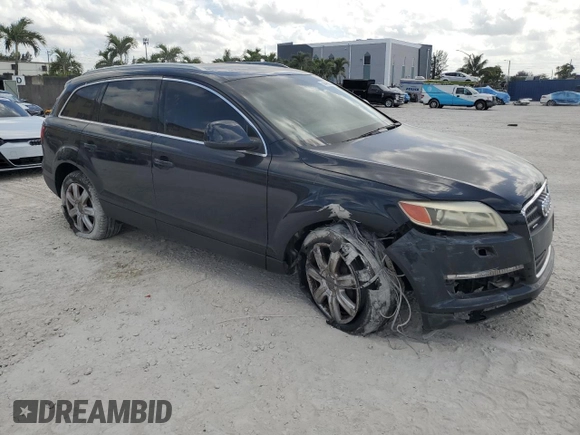 2007 Audi Q7 Premium with VIN WA1BY74L97D087375, listed as a Copart auction lot 55496285 with 163,850 mi miles and Clean title. Bid and sale history available at DreamBid. Image 4.