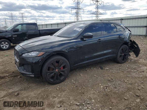 2017 Jaguar F-Pace S with VIN SADCM2BV9HA494620, listed as a Copart auction lot 53371795 with 79,861 mi miles and Salvage title. Bid and sale history available at DreamBid. Image 1.