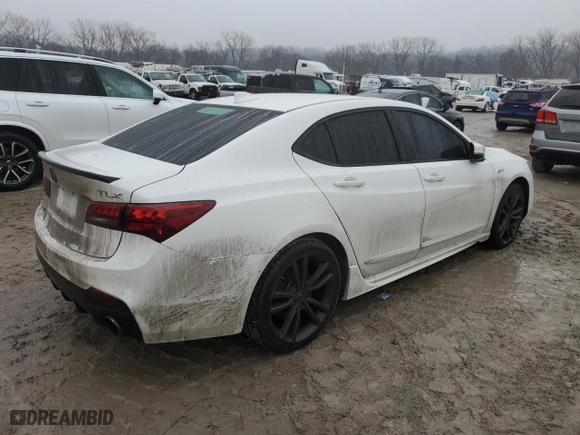 2018 Acura TLX w/A-SPEC Pkg with VIN 19UUB2F6XJA013287, listed as a Copart auction lot 43342875 with 0 mi miles and Salvage Title. Bid and sale history available at carsss.com. Image 3.