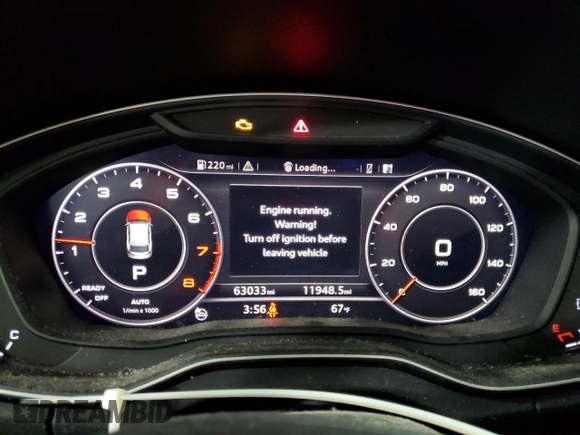 2018 Audi Q5 Premium Plus with VIN WA1BNAFY3J2006307, listed as a Copart auction lot 53312995 with 63,033 mi miles and Salvage Title. Bid and sale history available at DreamBid. Image 9.