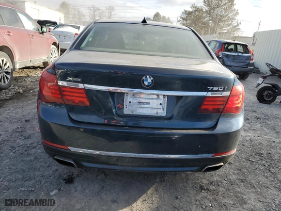 2013 BMW 7 Series 750i xDrive with VIN WBAYB6C50DD223786, listed as a Copart auction lot 87579345 with 143,523 mi miles and Salvage Title. Bid and sale history available at carsss.com. Image 6.