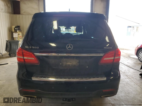 2019 Mercedes-Benz GLS 550 with VIN 4JGDF7DEXKB201499, listed as a Copart auction lot 54590684 with 45,890 mi miles and Salvage title. Bid and sale history available at DreamBid. Image 6.