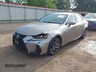 2017 Lexus IS with VIN JTHCM1D27H5022206, listed as a IAAI auction lot 42119275 with 136,736 mi miles. Bid and sale history available at carsss.com. Image 2.