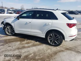 2023 Audi Q3 Premium z VIN WA1AECF35P1146207, wystawiony jako Copart lot #44538695 z przebiegiem 33 990 mil mil oraz Szkoda całkowita • Salvage title. Historia ofert i sprzedaży dostępna na DreamBid. Obrazek 2.