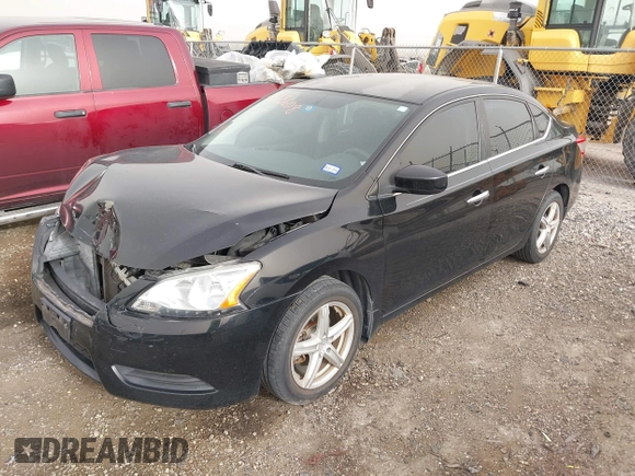 2013 Nissan Sentra SV with VIN 1N4AB7AP9DN906696, listed as a IAAI auction lot 41668608 with 72,207 mi miles. Bid and sale history available at carsss.com. Image 2.