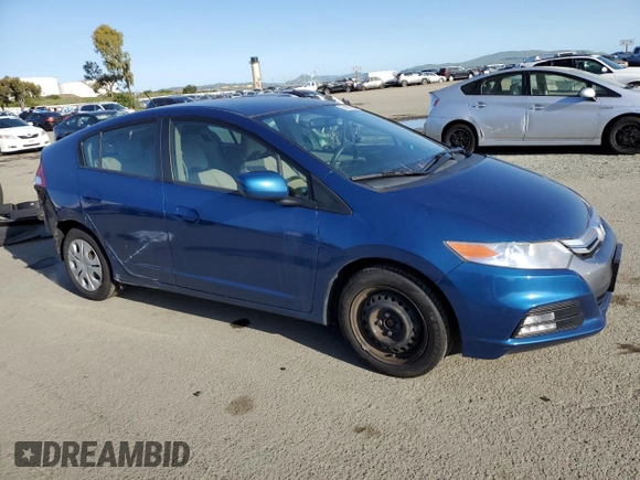 2013 Honda Insight with VIN JHMZE2H3XDS005377, listed as a Copart auction lot 50602815 with 112,177 mi miles and Salvage title. Bid and sale history available at DreamBid. Image 4.