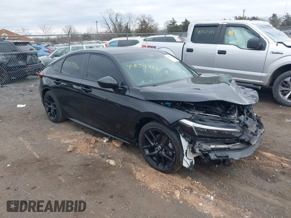 2023 Honda Civic Sport with VIN 19XFL2H89PE025553, listed as a IAAI auction lot 41859932 with 36,622 mi miles and . Bid and sale history available at DreamBid. Image 1.