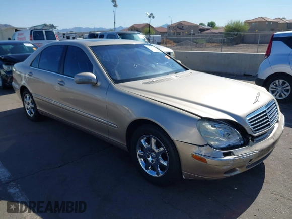 2001 Mercedes-Benz S 320/430/500 with VIN WDBNG70J21A188310, listed as a IAAI auction lot 42243766 with 259,703 mi miles and . Bid and sale history available at DreamBid. Image 1.