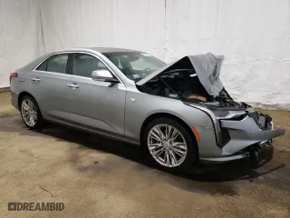 2023 Cadillac CT4 Premium Luxury with VIN 1G6DB5RK6P0147885, listed as a Copart auction lot 75670264 with 0 mi miles and Salvage Title. Bid and sale history available at carsss.com. Image 4.