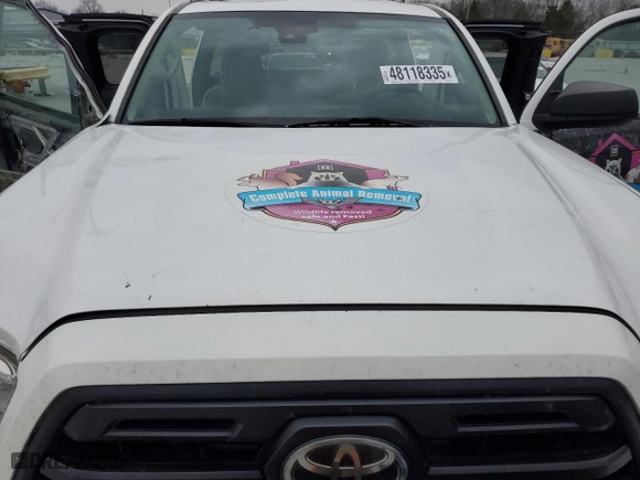 2019 Toyota Tacoma 2WD SR with VIN 5TFRX5GN9KX143444, listed as a Copart auction lot 48118335 with 182,823 mi miles and Salvage Title. Bid and sale history available at carsss.com. Image 11.