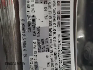 2016 Mazda CX-3 Grand Touring z VIN JM1DKFD74G0137815, wystawiony jako Copart lot #52405765 z przebiegiem 128 922 mil mil oraz Szkoda całkowita • Salvage title. Historia ofert i sprzedaży dostępna na DreamBid. Obrazek 13.