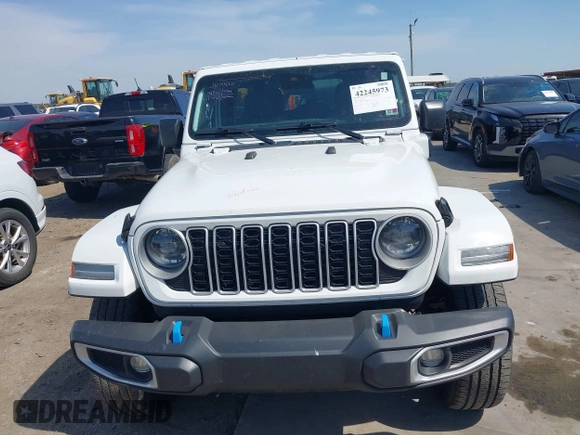 2024 Jeep Wrangler Sahara with VIN 1C4RJXP64RW225507, listed as a IAAI auction lot 42245973 with 45,984 mi miles and . Bid and sale history available at DreamBid. Image 12.