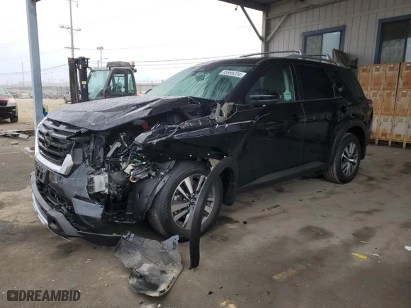 2024 Nissan Pathfinder SL with VIN 5N1DR3CA1RC317144, listed as a Copart auction lot 85895234 with 970 mi miles and Salvage Title. Bid and sale history available at carsss.com. Image 1.