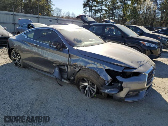 2017 Infiniti Q60 Premium with VIN JN1CV7EL3HM320964, listed as a Copart auction lot 47350085 with 91,745 mi miles and Clean title. Bid and sale history available at DreamBid. Image 4.