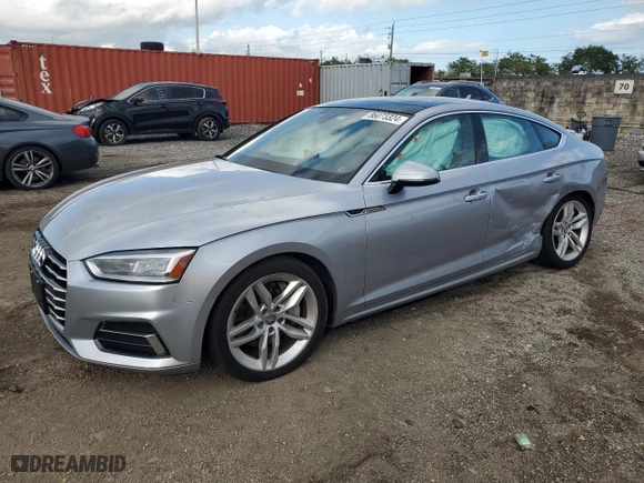 2019 Audi A5 Sportback Premium with VIN WAUANCF56KA024002, listed as a Copart auction lot 86073324 with NaN miles and Salvage Title. Bid and sale history available at carsss.com. Image 1.