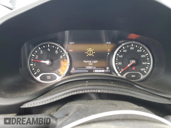 2016 Jeep Renegade Limited with VIN ZACCJBDT6GPD35696, listed as a Copart auction lot 59821795 with 153,831 mi miles and Salvage title. Bid and sale history available at DreamBid. Image 9.