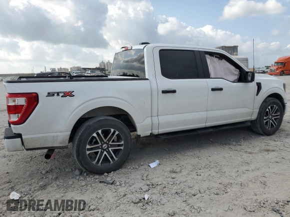 2023 Ford F-150 XL with VIN 1FTEW1CP4PKE60313, listed as a Copart auction lot 57642695 with 47,993 mi miles and Salvage title. Bid and sale history available at DreamBid. Image 3.
