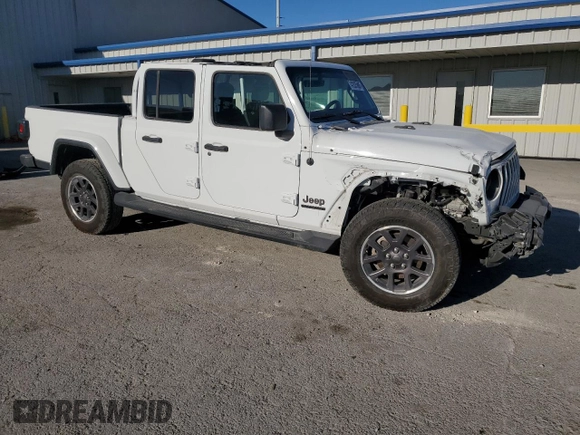 2021 Jeep Gladiator 80th Anniversary with VIN 1C6HJTAG7ML524612, listed as a Copart auction lot 42035885 with 32,742 mi miles and Salvage title. Bid and sale history available at DreamBid. Image 4.