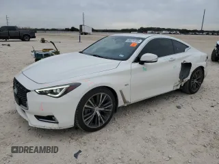 2018 Infiniti Q60 Luxe with VIN JN1EV7EK3JM341934, listed as a Copart auction lot 89374185 with 163,096 mi miles and Salvage Title. Bid and sale history available at carsss.com. Image 1.