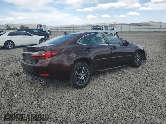 2017 Lexus ES with VIN 58ABK1GG4HU037959, listed as a Copart auction lot 53280735 with 0 mi miles and Salvage Title. Bid and sale history available at carsss.com. Image 3.