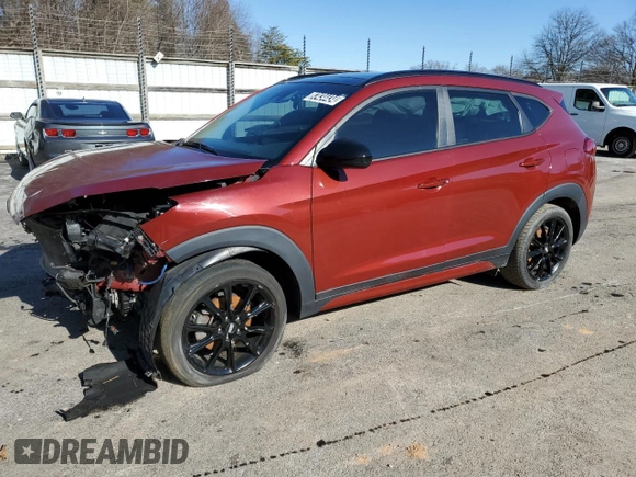 2019 Hyundai Tucson Sport with VIN KM8J33AL8KU920648, listed as a Copart auction lot 87434434 with 92,054 mi miles and Clean Title. Bid and sale history available at carsss.com. Image 1.