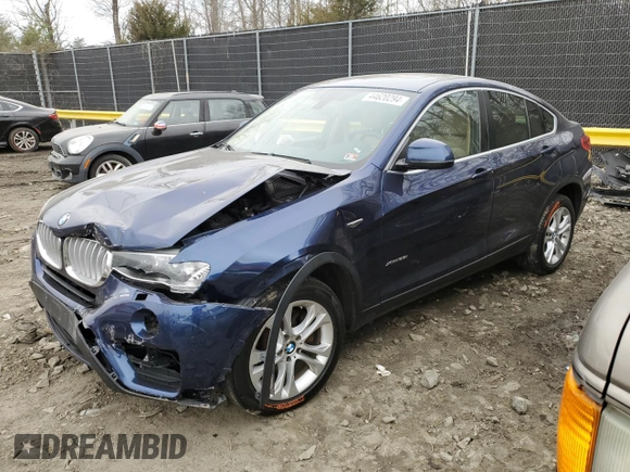2015 BMW X4 xDrive28i with VIN 5UXXW3C50F0M87438, listed as a Copart auction lot 44620294 with 132,243 mi miles. Bid and sale history available at carsss.com. Image 1.