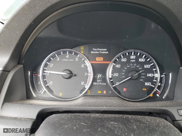 2014 Acura RLX with VIN JH4KC1F38EC001098, listed as a Copart auction lot 81547944 with 81,219 mi miles and Salvage Title. Bid and sale history available at carsss.com. Image 9.