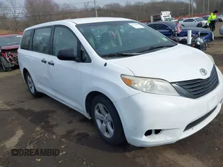 2011 Toyota Sienna with VIN 5TDZK3DC3BS058823, listed as a IAAI auction lot 41654859 with 227,969 mi miles. Bid and sale history available at carsss.com. Image 1.