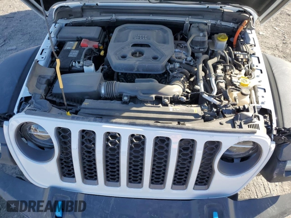 2022 Jeep Wrangler Unlimited Rubicon with VIN 1C4JJXR63NW206144, listed as a Copart auction lot 47234895 with 5,876 mi miles and Salvage title. Bid and sale history available at DreamBid. Image 12.