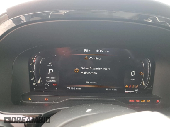 2023 Infiniti QX60 Sensory с VIN 5N1DL1GRXPC345351, выставлен на аукционе Copart как лот 54872255 с пробегом 77 392 миль миль и Списание • Salvage title. История ставок и продаж доступна на DreamBid. Изображение 9.