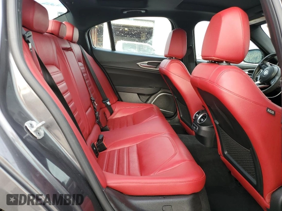 2023 Alfa Romeo Giulia Veloce with VIN ZARFANBN2P7670539, listed as a Copart auction lot 51078645 with 53,270 mi miles and Clean title. Bid and sale history available at DreamBid. Image 10.