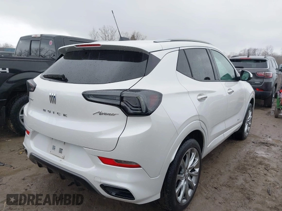 2024 Buick Encore GX Avenir with VIN KL4AMGSL6RB018247, listed as a IAAI auction lot 41832353 with 16,001 mi miles and . Bid and sale history available at DreamBid. Image 4.
