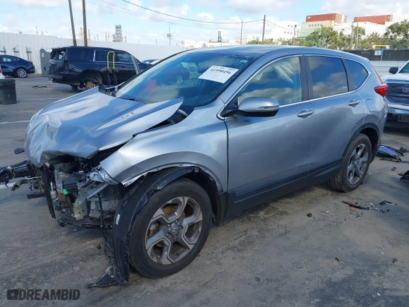 2018 Honda CR-V EX-L with VIN 7FARW1H89JE003282, listed as a IAAI auction lot 41590456 with 67,536 mi miles. Bid and sale history available at carsss.com. Image 2.