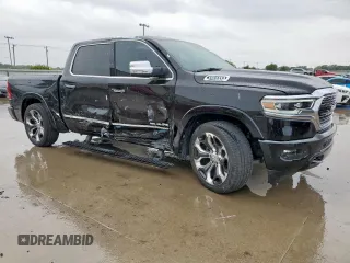 2022 Ram 1500 Limited with VIN 1C6SRFHTXNN400438, listed as a Copart auction lot 58592635 with 17,390 mi miles and Salvage title. Bid and sale history available at DreamBid. Image 4.