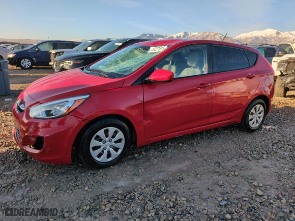 2017 Hyundai Accent SE with VIN KMHCT5AE7HU325319, listed as a Copart auction lot 48227615 with 117,000 mi miles and Salvage Title. Bid and sale history available at carsss.com. Image 1.