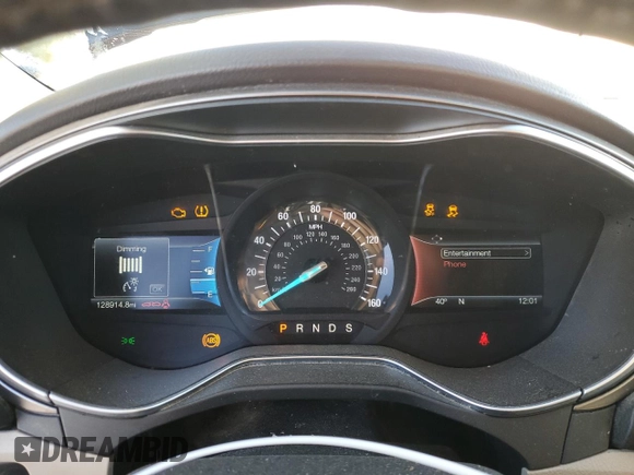 2017 Ford Fusion SE with VIN 3FA6P0HDXHR211897, listed as a Copart auction lot 83514654 with 128,914 mi miles and Salvage Title. Bid and sale history available at DreamBid. Image 9.