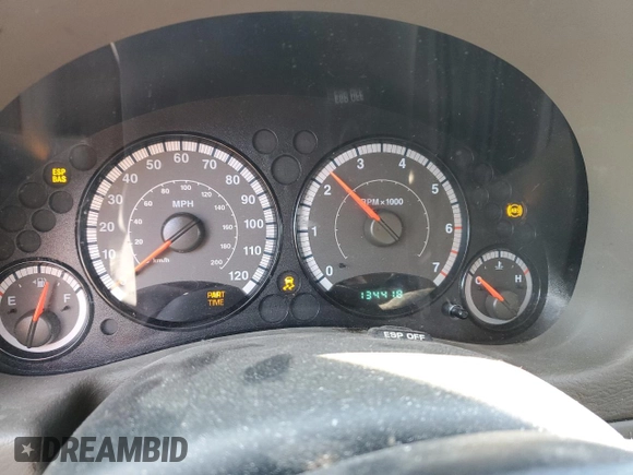 2007 Jeep Liberty Sport with VIN 1J4GL48K27W634768, listed as a Copart auction lot 45016985 with 134,418 mi miles and Salvage Title. Bid and sale history available at DreamBid. Image 9.