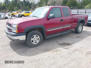 2004 Chevrolet Silverado 1500 Z71 with VIN 2GCEK19T641376618, listed as a IAAI auction lot 41937526 with 57,083 mi miles. Bid and sale history available at carsss.com. Image 1.