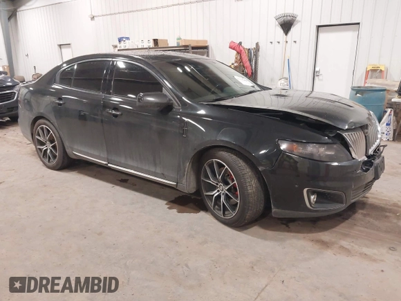 2010 Lincoln MKS w/EcoBoost with VIN 1LNHL9FT3AG615341, listed as a IAAI auction lot 41216464 with 113,508 mi miles. Bid and sale history available at carsss.com. Image 1.