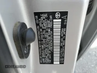 2009 Toyota Corolla with VIN JTDBL40E39J016154, listed as a Copart auction lot 54227655 with 195,545 mi miles and Salvage Title. Bid and sale history available at carsss.com. Image 12.