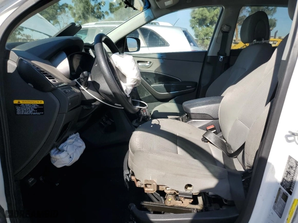 2015 Hyundai Santa Fe Sport with VIN 5XYZU3LB3FG254864, listed as a Copart auction lot 52762365 with 107,418 mi miles and Salvage Title. Bid and sale history available at carsss.com. Image 7.