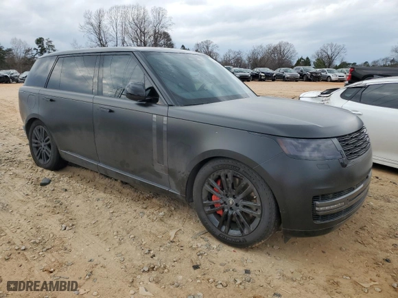 2024 Land Rover Range Rover SE with VIN SALKPBE94RA222080, listed as a Copart auction lot 43706375 with 0 mi miles and Salvage Title. Bid and sale history available at carsss.com. Image 4.