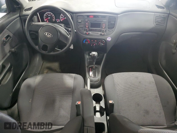 2010 Kia Rio LX with VIN KNADH4A39A6614860, listed as a Copart auction lot 75611164 with 53,722 mi miles and Non Repairable. Bid and sale history available at carsss.com. Image 8.