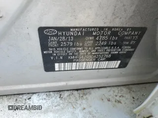 2013 Hyundai Azera z VIN KMHFG4JG9DA252768, wystawiony jako Copart lot #59143035 z przebiegiem 118 260 mil mil oraz Czysty tytuł • Clean title. Historia ofert i sprzedaży dostępna na DreamBid. Obrazek 12.